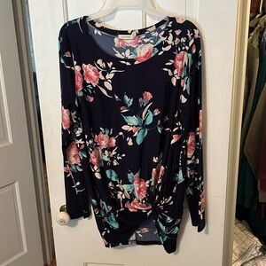 Long sleeve floral shirt